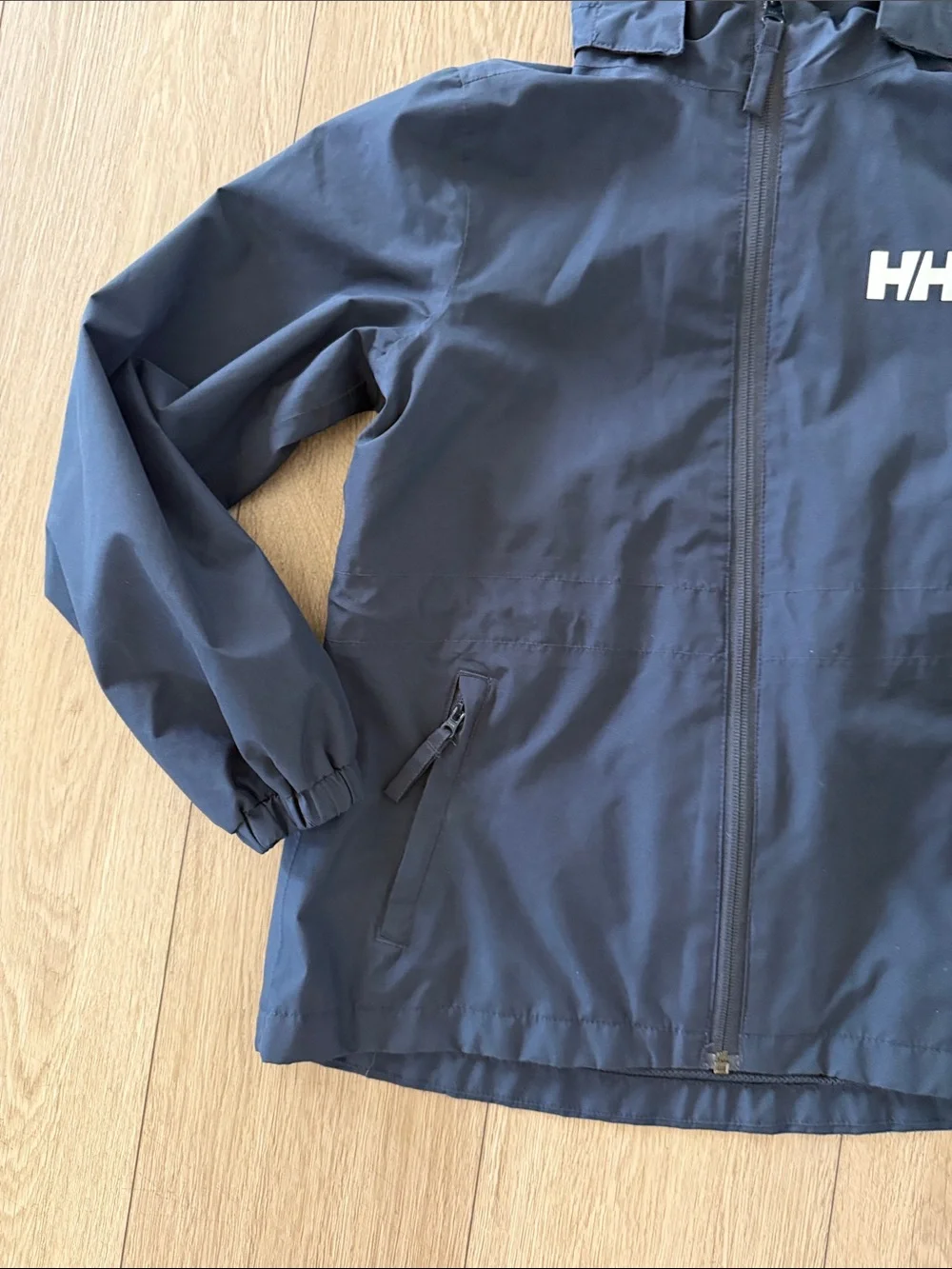 Helly Hansen Celeste Rain Jacket kids size 10 navy blue